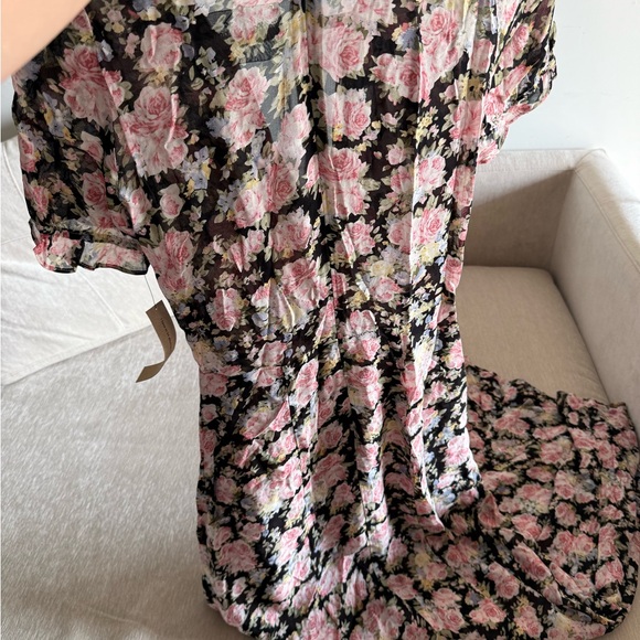 Reformation Huntington Dress in China Rose 2 - Picture 13 of 14